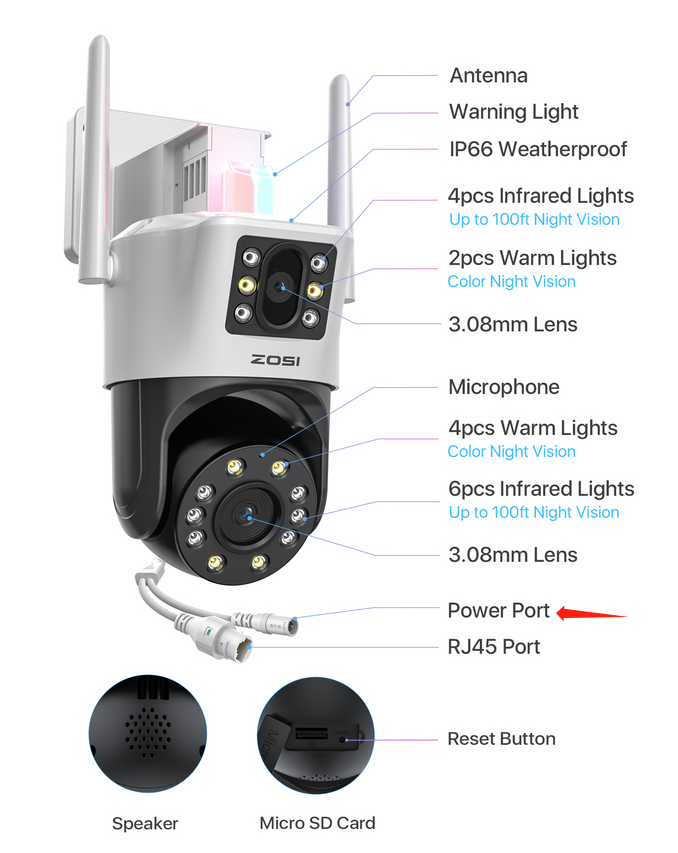 Zosi wifi hot sale camera setup