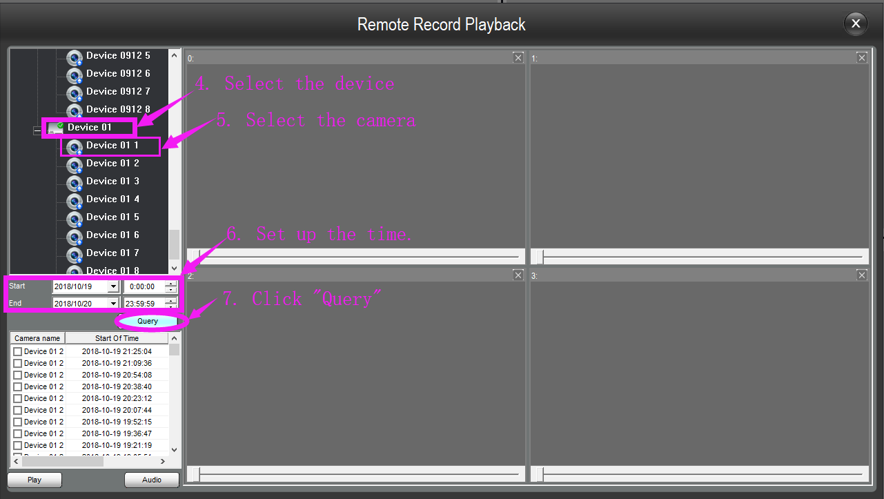 How To Playback The Remote Record On Your Zosi View Pc Client Zosi Help Center Support