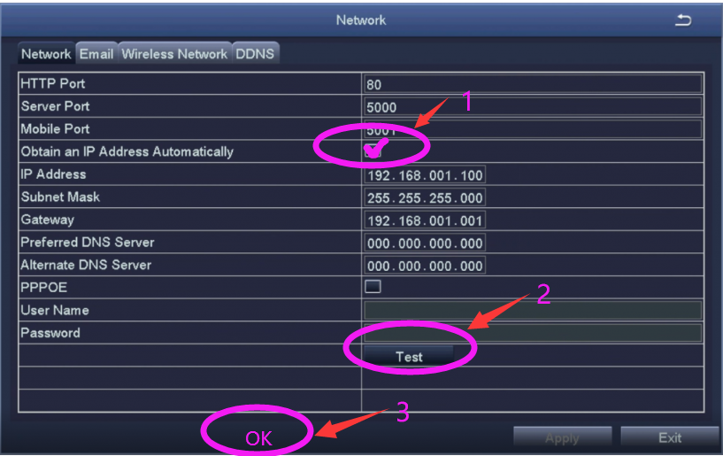 dvr.webcam google email authentication